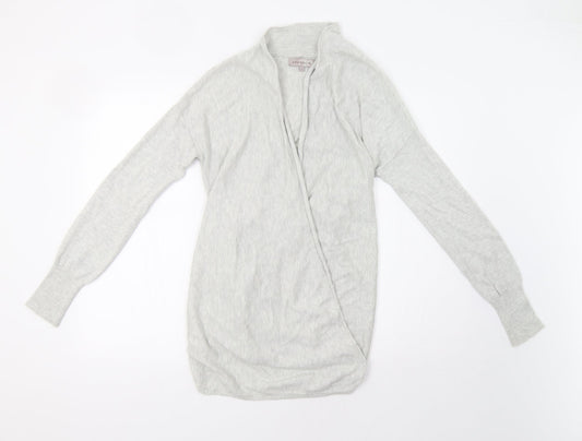 Womens UK Size M Amaryllis Grey Cardigan Jumper