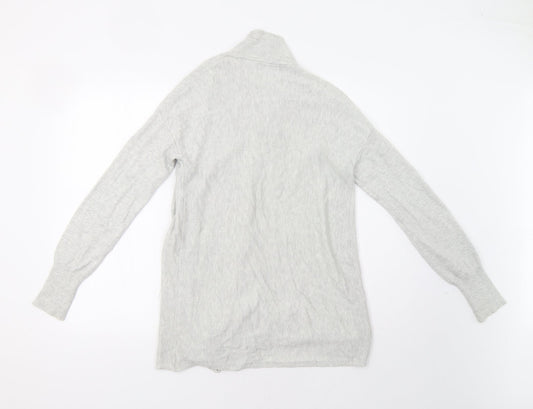 Womens UK Size M Amaryllis Grey Cardigan Jumper