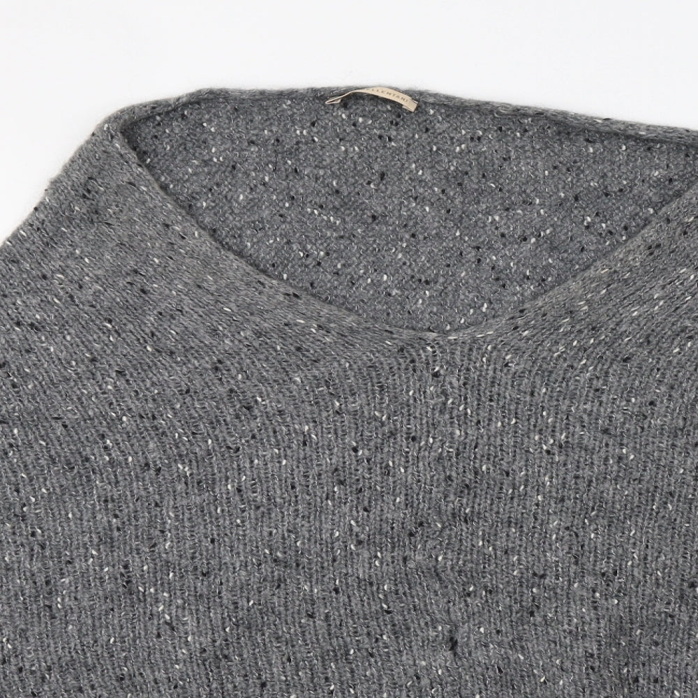 Maria Bellentani Womens Grey   Overcoat Poncho One Size