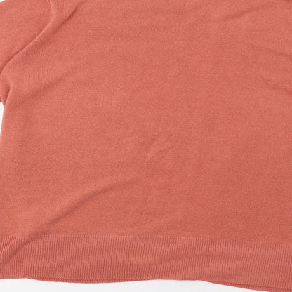 Womens UK Size M M&S Pink Cardigan Jumper