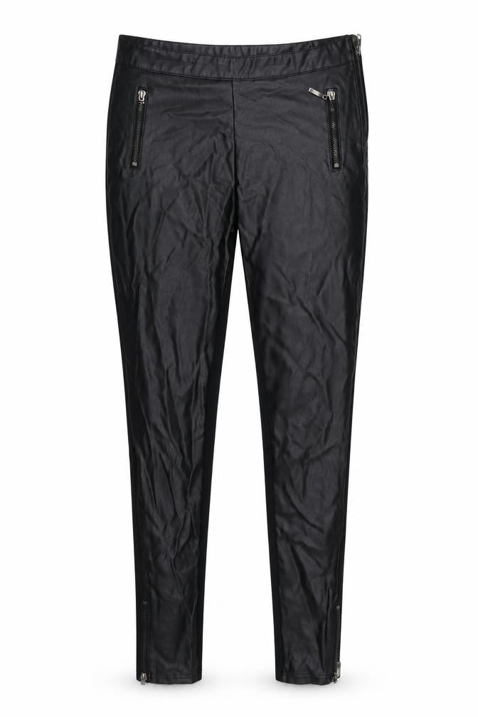 Front view of New Look women’s black trousers, size UK 10, 29-inch leg