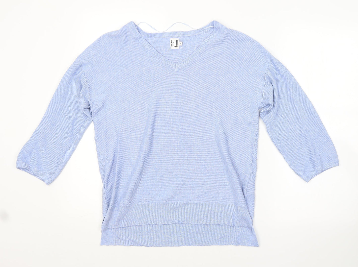 Womens UK Size M Saint Tropez Clothing Blue Pullover Jumper