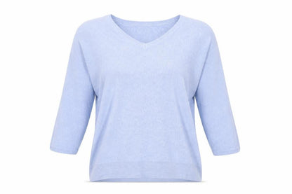 Womens UK Size M Saint Tropez Clothing Blue Pullover Jumper