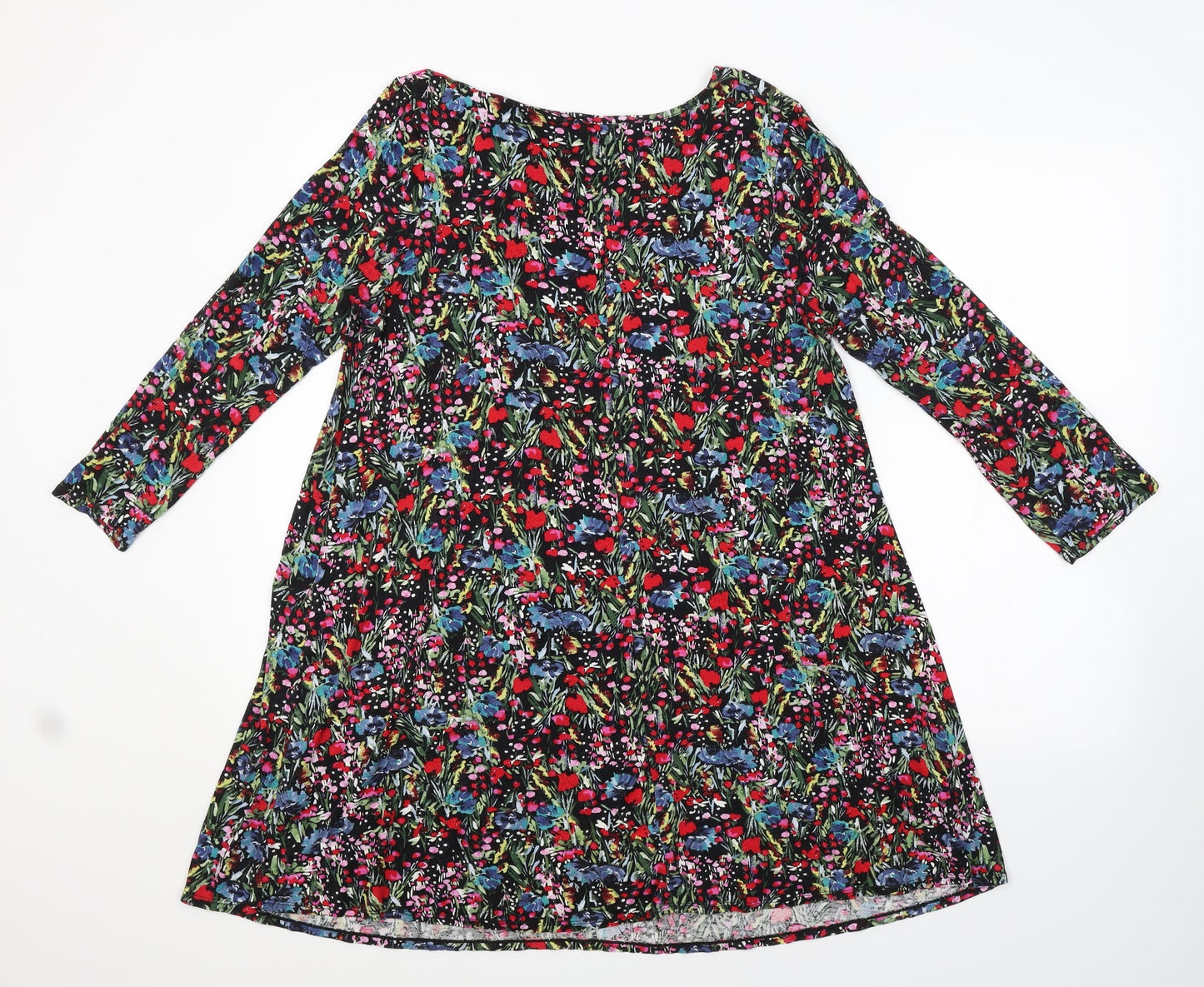 Papaya Womens Multicoloured Floral  A-Line  Size M