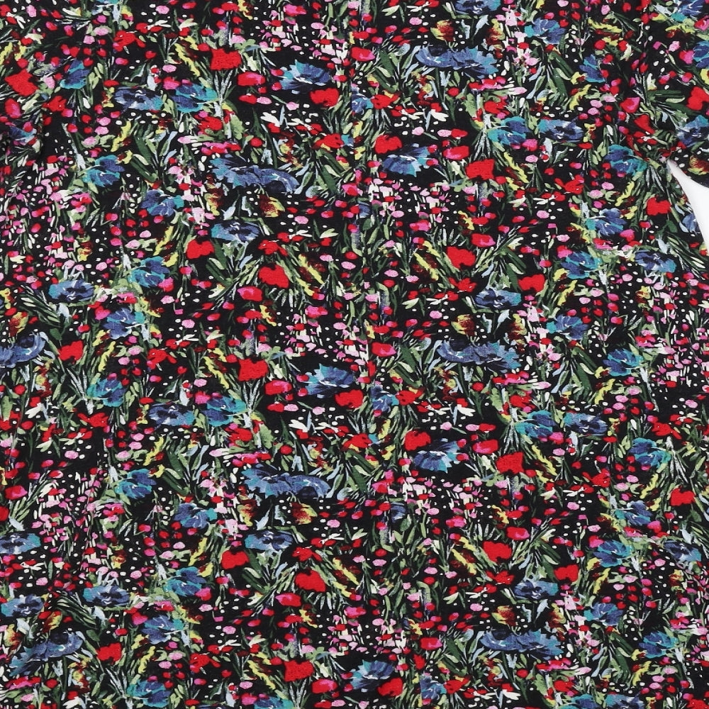 Papaya Womens Multicoloured Floral  A-Line  Size M