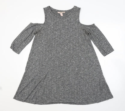 FOREVER 21 Womens Grey   A-Line  Size L