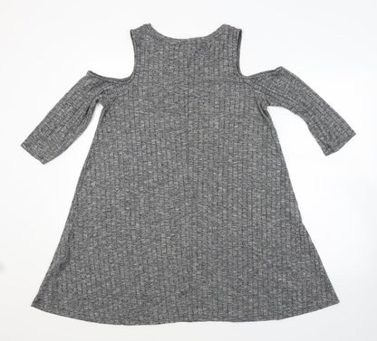 FOREVER 21 Womens Grey   A-Line  Size L