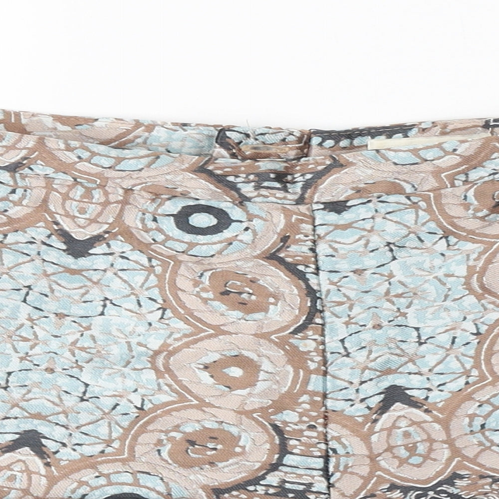 H&M Womens Multicoloured Geometric  Hot Pants Shorts Size 8