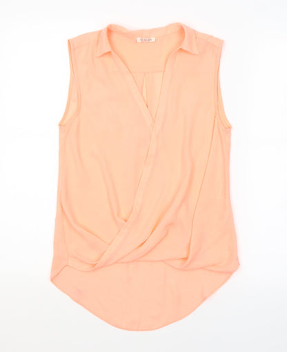 Womens UK Size 6 River Island Pink Basic Blouse