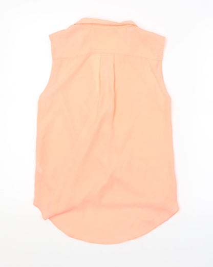 Womens UK Size 6 River Island Pink Basic Blouse