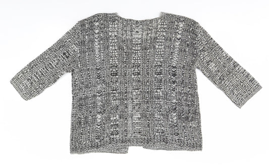 Womens UK Size M Preworn Grey Cardigan Jumper