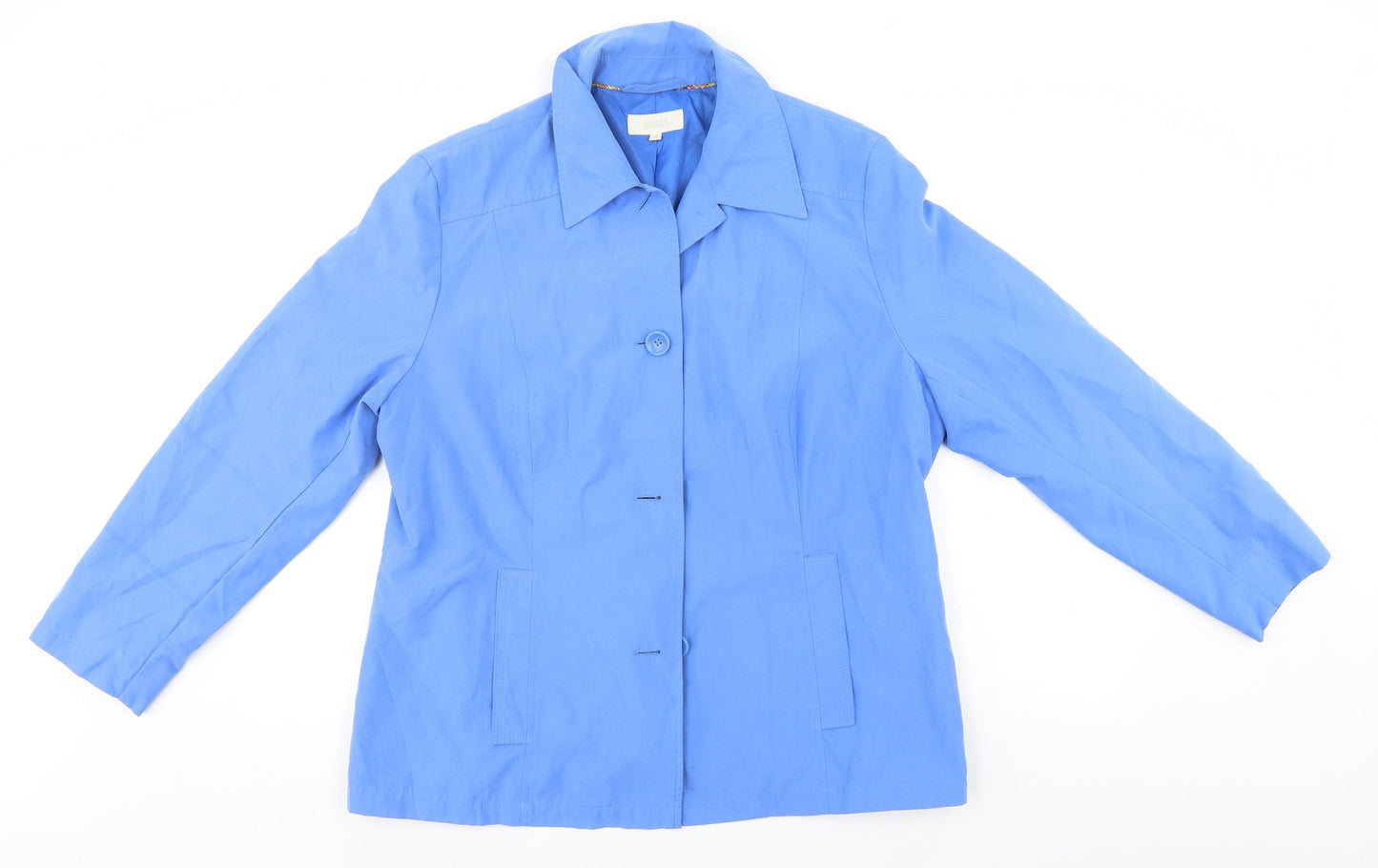Womens UK Size 18 Marks and Spencer Blue Overcoat