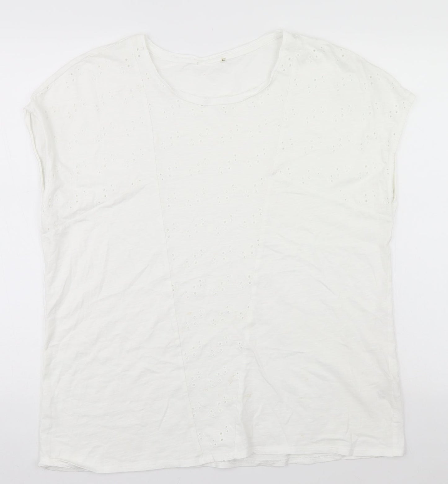 Womens UK Size 18 Preworn White Basic Blouse