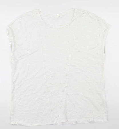 Womens UK Size 18 Preworn White Basic Blouse