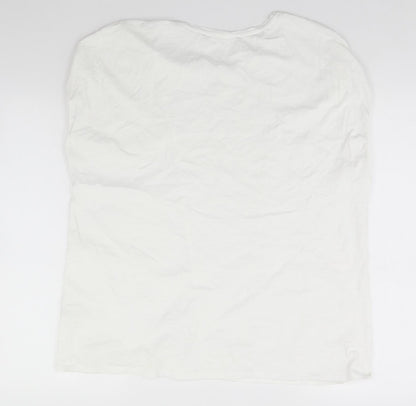 Womens UK Size 18 Preworn White Basic Blouse
