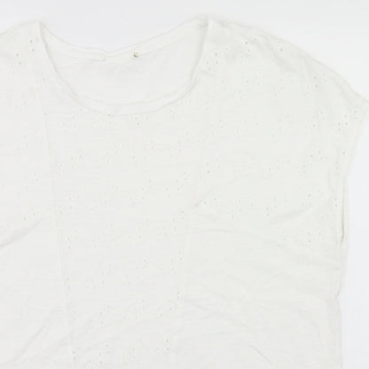 Womens UK Size 18 Preworn White Basic Blouse
