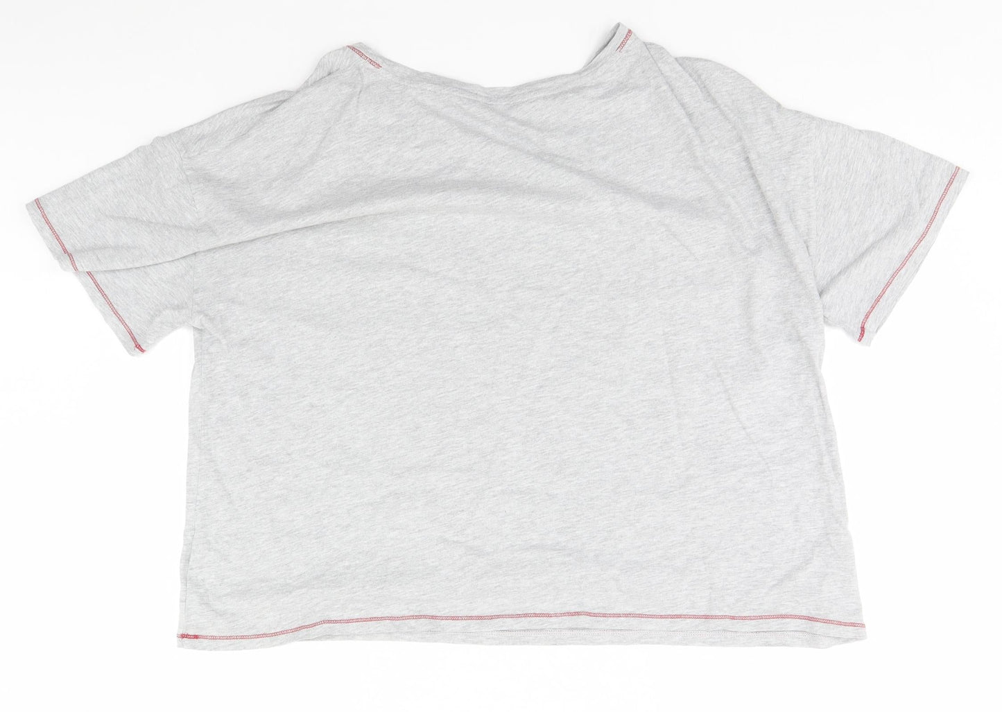 Womens UK Size 22 Marks and Spencer Grey Basic T-Shirt