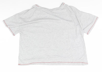 Womens UK Size 22 Marks and Spencer Grey Basic T-Shirt