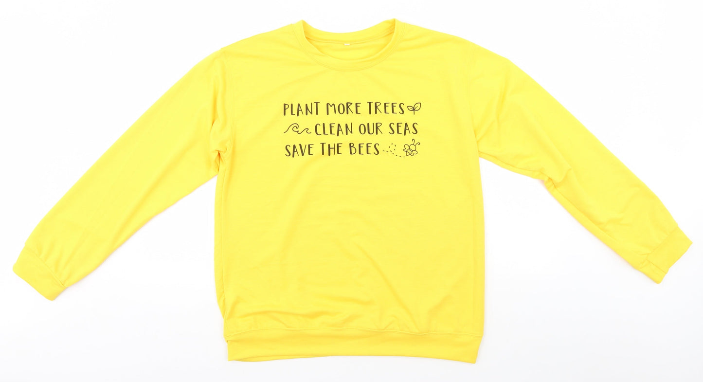 Preworn Mens Yellow   Pullover Jumper Size XL  - Save the Bees