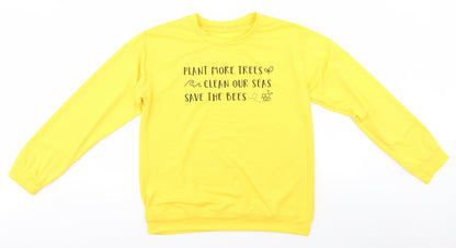 Preworn Mens Yellow   Pullover Jumper Size XL  - Save the Bees