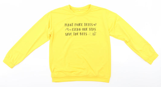 Preworn Mens Yellow   Pullover Jumper Size XL  - Save the Bees