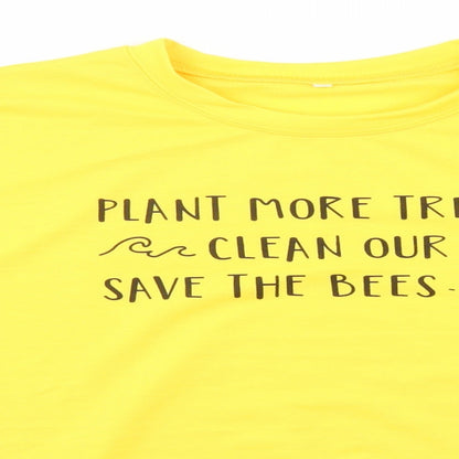 Preworn Mens Yellow   Pullover Jumper Size XL  - Save the Bees