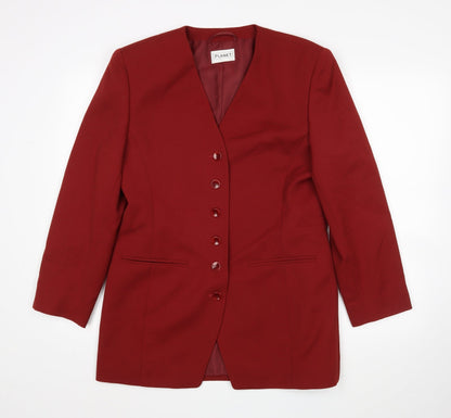 Womens UK Size 12 Planet Regular Red Sport Coat