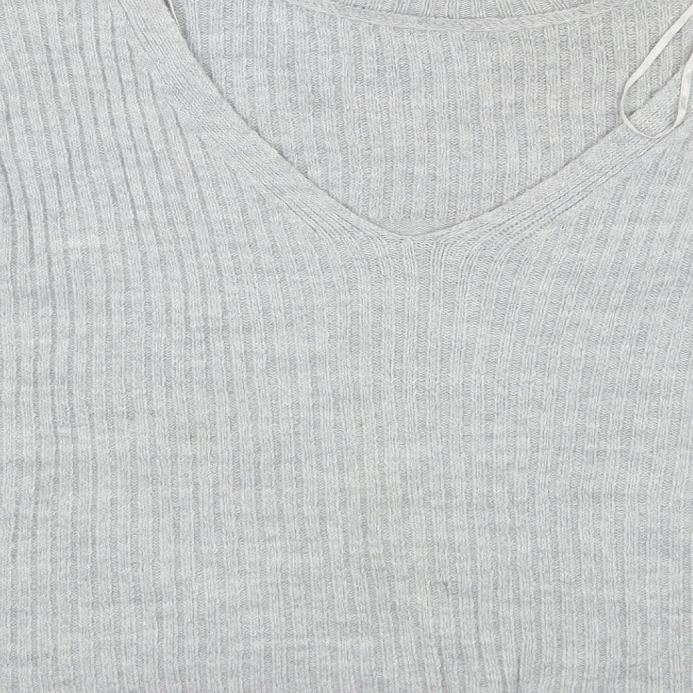 Womens UK Size 8 Miss Selfridge Grey Pullover Jumper