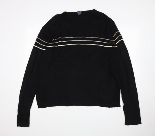 Womens UK Size L Matalan Black Pullover Jumper