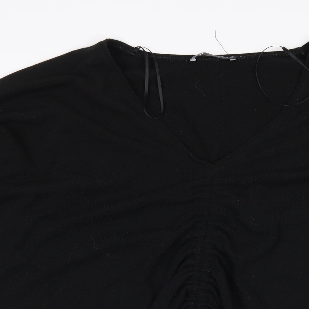 Womens UK Size L Zara Black Pullover Jumper