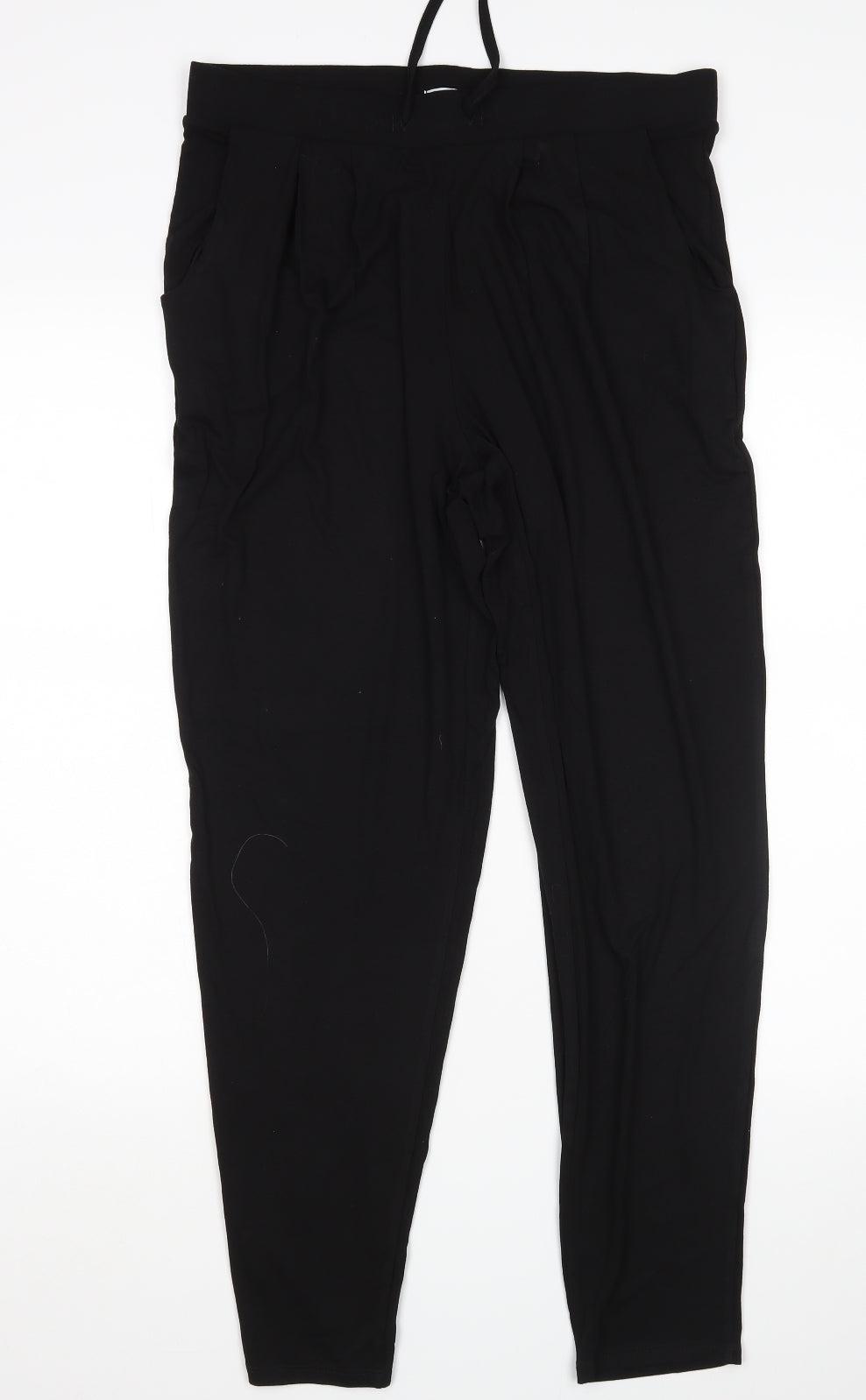 Womens UK Size 12 Papaya Slim Fit Sweatpants Black Trousers