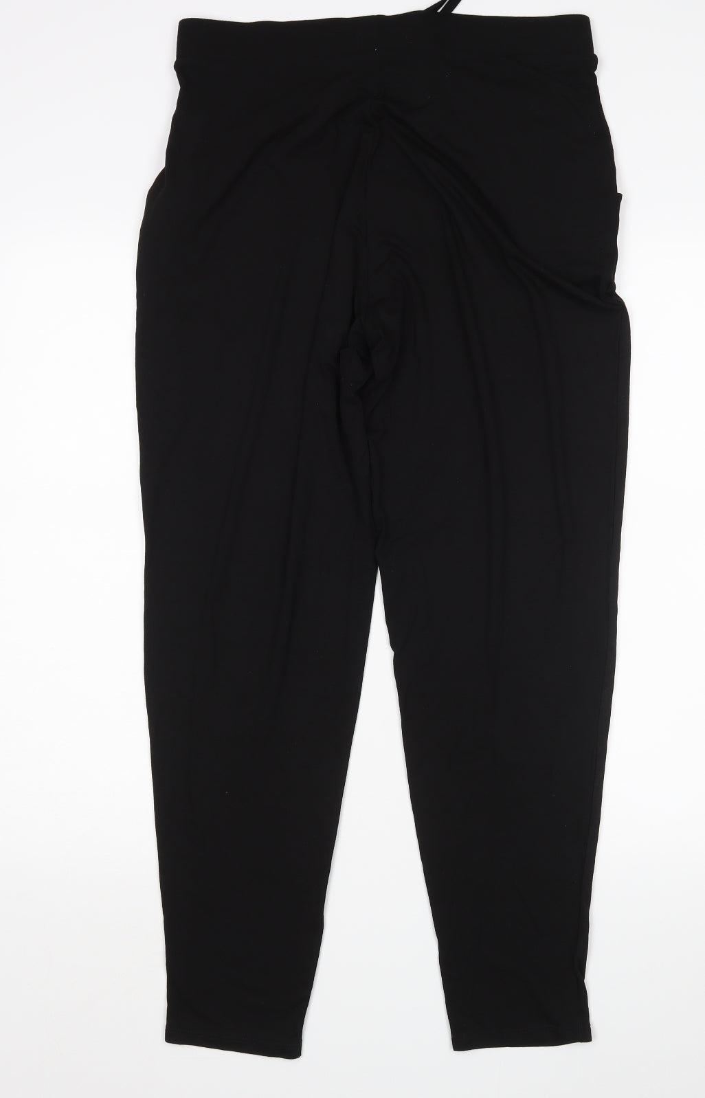 Womens UK Size 12 Papaya Slim Fit Sweatpants Black Trousers
