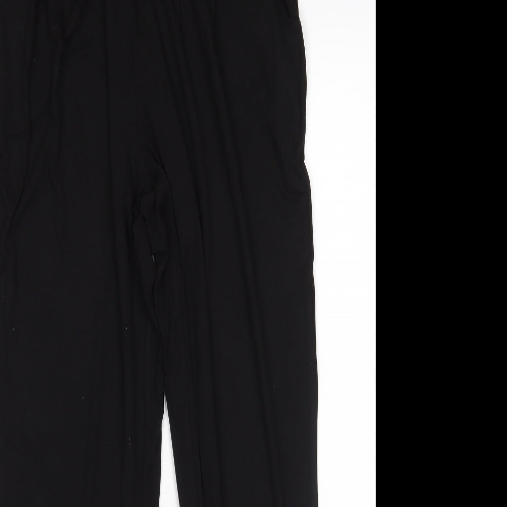 Womens UK Size 12 Papaya Slim Fit Sweatpants Black Trousers