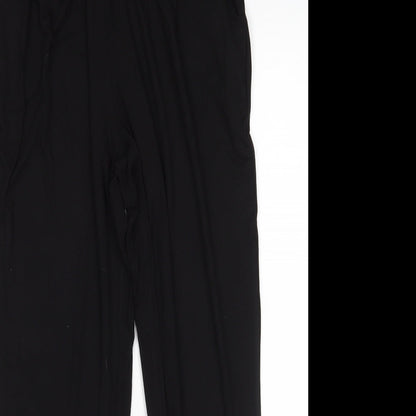 Womens UK Size 12 Papaya Slim Fit Sweatpants Black Trousers
