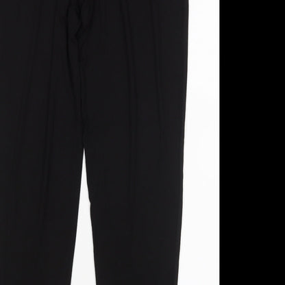 Womens UK Size 12 Papaya Slim Fit Sweatpants Black Trousers