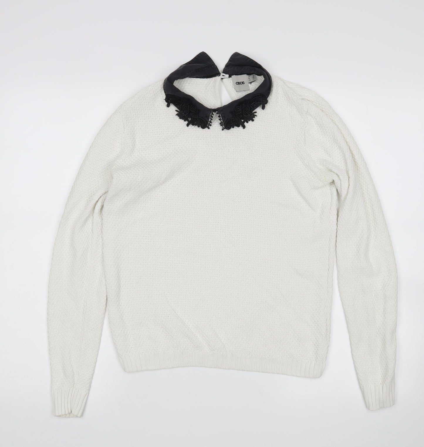 Womens UK Size 10 ASOS White Pullover Jumper