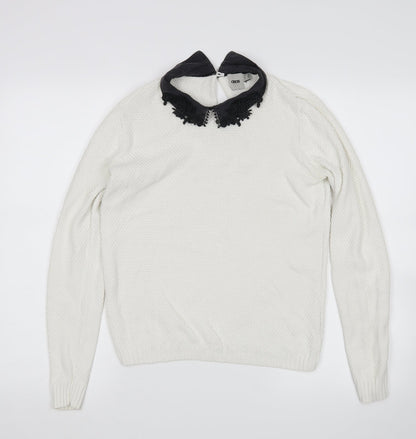 Womens UK Size 10 ASOS White Pullover Jumper