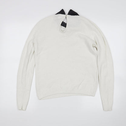 Womens UK Size 10 ASOS White Pullover Jumper
