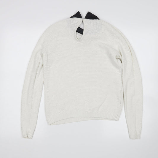 Womens UK Size 10 ASOS White Pullover Jumper