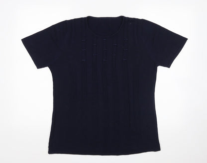 Womens UK Size M Preworn Blue Pullover Jumper