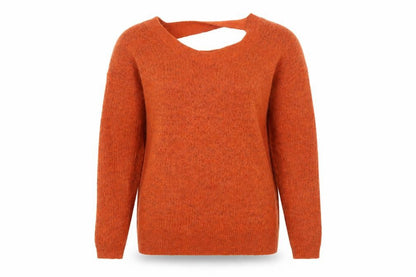 Womens UK Size 10 TU Orange Pullover Jumper