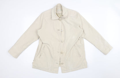 Womens UK Size M DANNIMAC Beige Overcoat