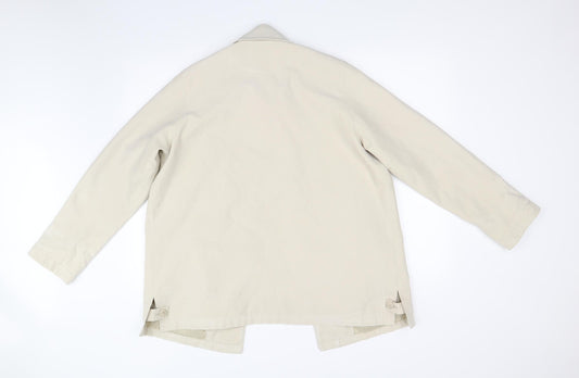 Womens UK Size M DANNIMAC Beige Overcoat