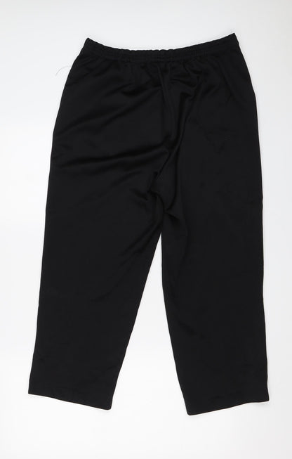 Womens UK Size 14 BM Regular Fit  Black Trousers