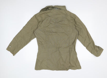 SKINNI Womens Green   Overcoat Coat Size M