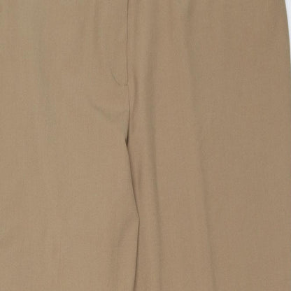Womens UK Size 22 MARISOTA Regular Fit Carrot Brown Trousers
