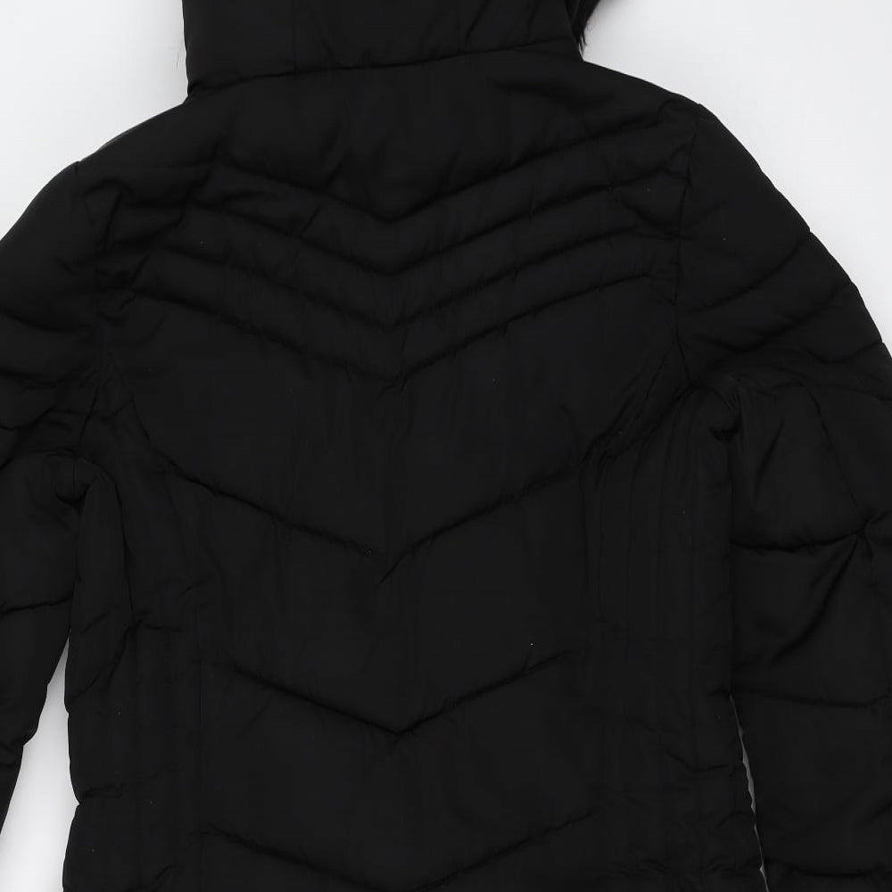 George Womens Black   Overcoat Coat Size 12