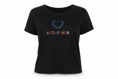 Womens UK Size S PULL & BEAR Black Basic T-Shirt