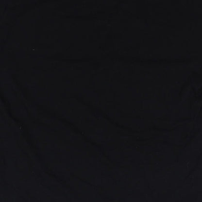 Womens UK Size S PULL & BEAR Black Basic T-Shirt