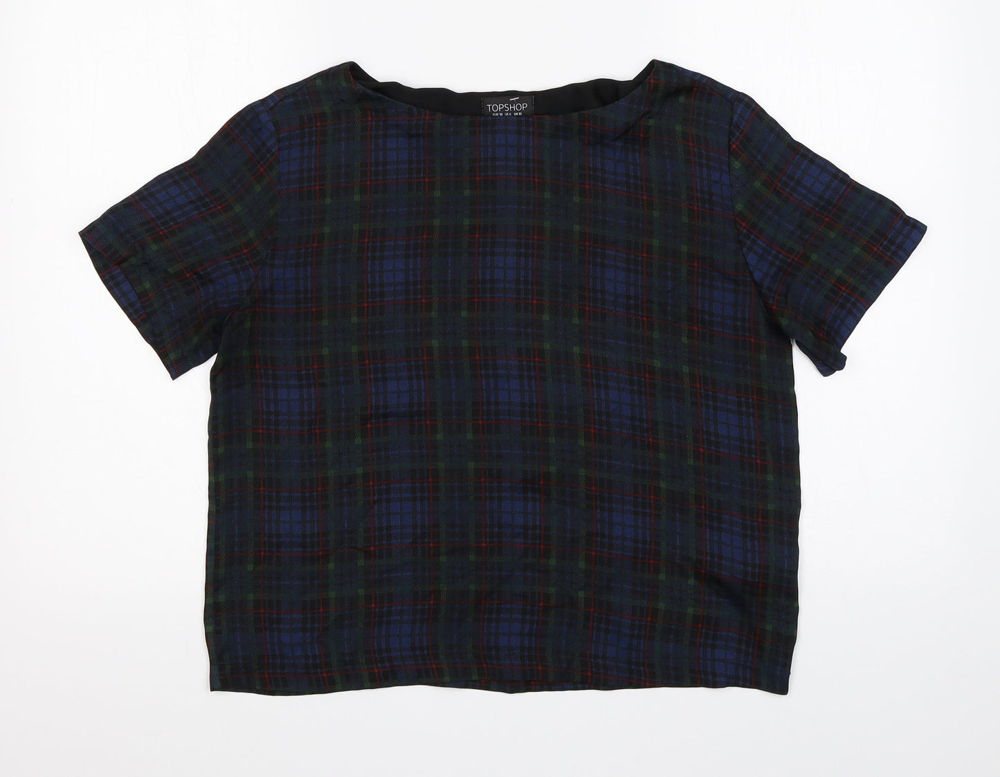 Womens UK Size 10 Topshop Multicoloured Basic T-Shirt
